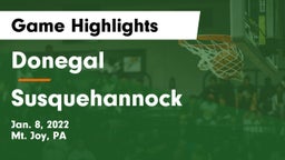 Donegal  vs Susquehannock  Game Highlights - Jan. 8, 2022