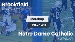 Matchup: Brookfield High vs. Notre Dame Catholic  2018
