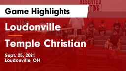 Loudonville  vs Temple Christian Game Highlights - Sept. 25, 2021
