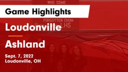 Loudonville  vs Ashland  Game Highlights - Sept. 7, 2022