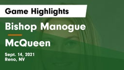 Bishop Manogue  vs McQueen  Game Highlights - Sept. 14, 2021