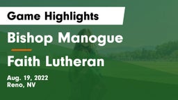 Bishop Manogue  vs Faith Lutheran  Game Highlights - Aug. 19, 2022