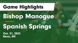 Bishop Manogue  vs Spanish Springs  Game Highlights - Oct. 31, 2023