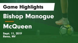Bishop Manogue  vs McQueen   Game Highlights - Sept. 11, 2019