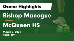Bishop Manogue  vs McQueen HS  Game Highlights - March 9, 2021