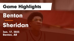 Benton  vs Sheridan  Game Highlights - Jan. 17, 2023