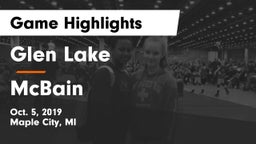 Glen Lake   vs McBain Game Highlights - Oct. 5, 2019