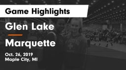 Glen Lake   vs Marquette Game Highlights - Oct. 26, 2019
