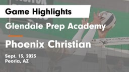 Glendale Prep Academy  vs Phoenix Christian Game Highlights - Sept. 13, 2023