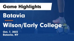 Batavia vs Wilson/Early College Game Highlights - Oct. 7, 2023