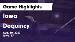 Iowa  vs Dequincy  Game Highlights - Aug. 30, 2022