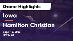 Iowa  vs Hamilton Christian  Game Highlights - Sept. 12, 2022