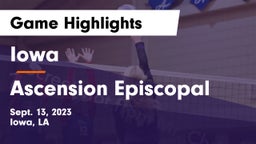 Iowa  vs Ascension Episcopal  Game Highlights - Sept. 13, 2023