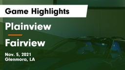 Plainview  vs Fairview  Game Highlights - Nov. 5, 2021