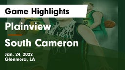 Plainview  vs South Cameron Game Highlights - Jan. 24, 2022