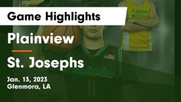 Plainview  vs St. Josephs Game Highlights - Jan. 13, 2023