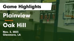 Plainview  vs Oak Hill  Game Highlights - Nov. 3, 2023
