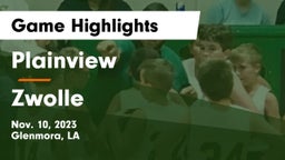 Plainview  vs Zwolle Game Highlights - Nov. 10, 2023