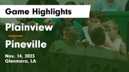 Plainview  vs Pineville  Game Highlights - Nov. 14, 2023