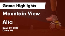 Mountain View  vs Alta  Game Highlights - Sept. 22, 2020