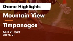 Mountain View  vs Timpanogos Game Highlights - April 21, 2022
