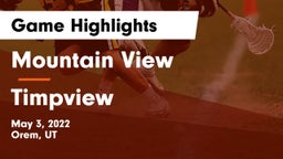 Mountain View  vs Timpview Game Highlights - May 3, 2022