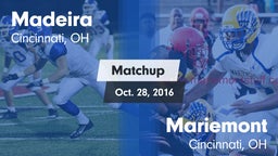 Matchup: Madeira  vs. Mariemont  2016