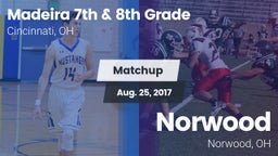 Matchup: Madeira 7th & 8th vs. Norwood  2017