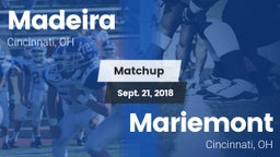 Matchup: Madeira  vs. Mariemont  2018