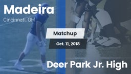 Matchup: Madeira  vs. Deer Park Jr. High 2018