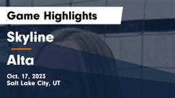 Skyline  vs Alta  Game Highlights - Oct. 17, 2023