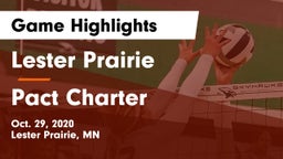 Lester Prairie  vs Pact Charter Game Highlights - Oct. 29, 2020