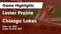 Lester Prairie  vs Chisago Lakes  Game Highlights - Sept. 24, 2022