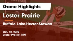 Lester Prairie  vs Buffalo Lake-Hector-Stewart  Game Highlights - Oct. 18, 2022