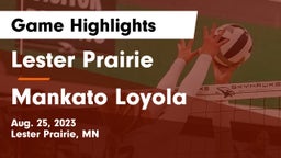 Lester Prairie  vs Mankato Loyola  Game Highlights - Aug. 25, 2023