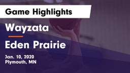 Wayzata  vs Eden Prairie  Game Highlights - Jan. 10, 2020
