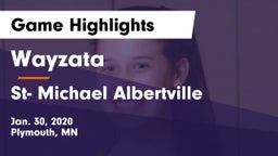 Wayzata  vs St- Michael Albertville  Game Highlights - Jan. 30, 2020