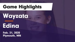 Wayzata  vs Edina  Game Highlights - Feb. 21, 2020