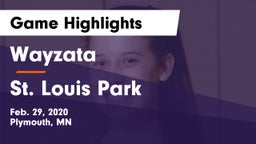 Wayzata  vs St. Louis Park Game Highlights - Feb. 29, 2020