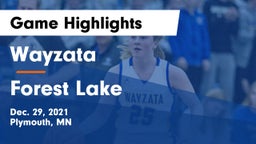 Wayzata  vs Forest Lake  Game Highlights - Dec. 29, 2021