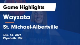 Wayzata  vs St. Michael-Albertville  Game Highlights - Jan. 14, 2022