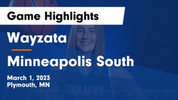 Wayzata  vs Minneapolis South  Game Highlights - March 1, 2023