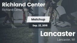 Matchup: Richland Center vs. Lancaster  2016