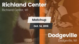 Matchup: Richland Center vs. Dodgeville  2016