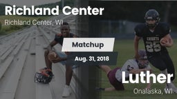 Matchup: Richland Center vs. Luther  2018