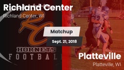 Matchup: Richland Center vs. Platteville  2018