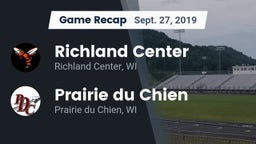 Recap: Richland Center  vs. Prairie du Chien  2019