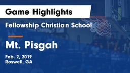Fellowship Christian School vs Mt. Pisgah Game Highlights - Feb. 2, 2019