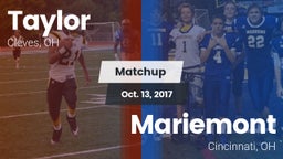 Matchup: Taylor  vs. Mariemont  2017