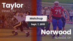 Matchup: Taylor  vs. Norwood  2018